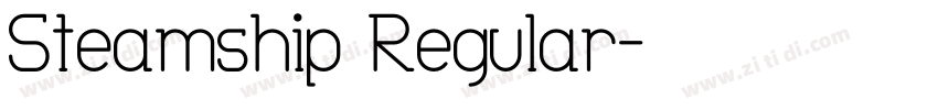 Steamship Regular字体转换